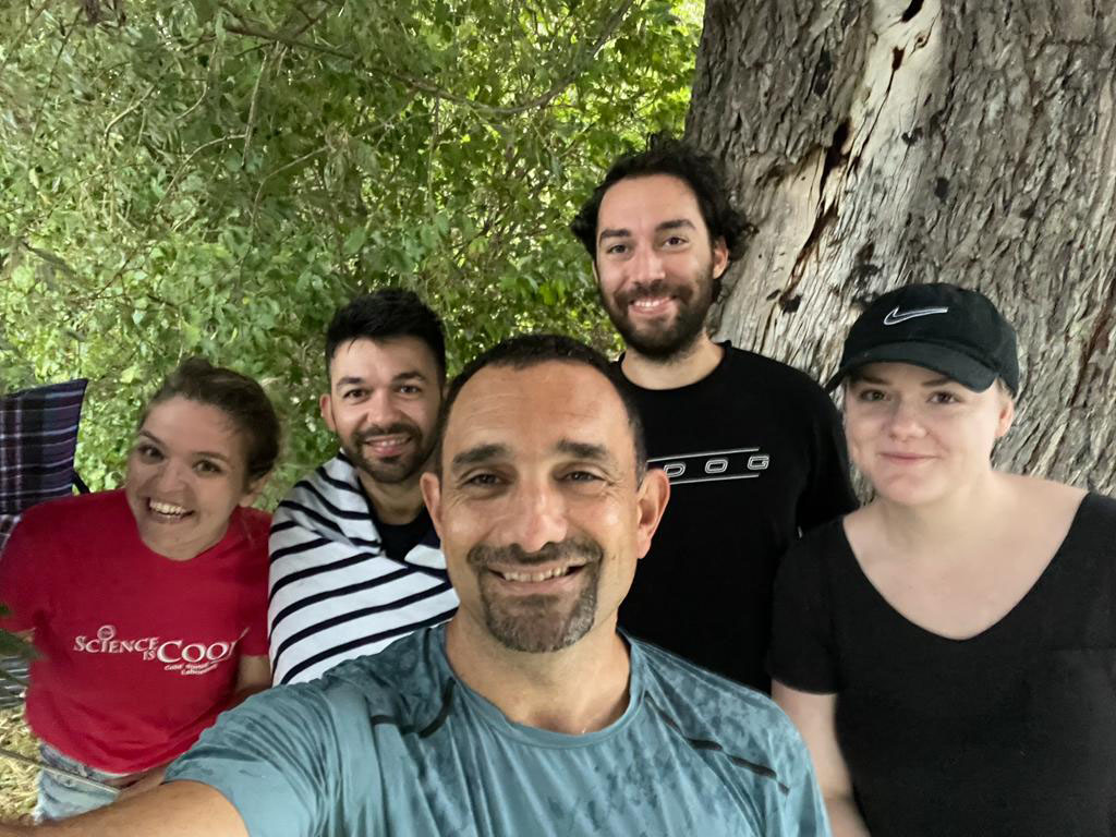 Lab boat outing with surprise thunderstorm September 2022